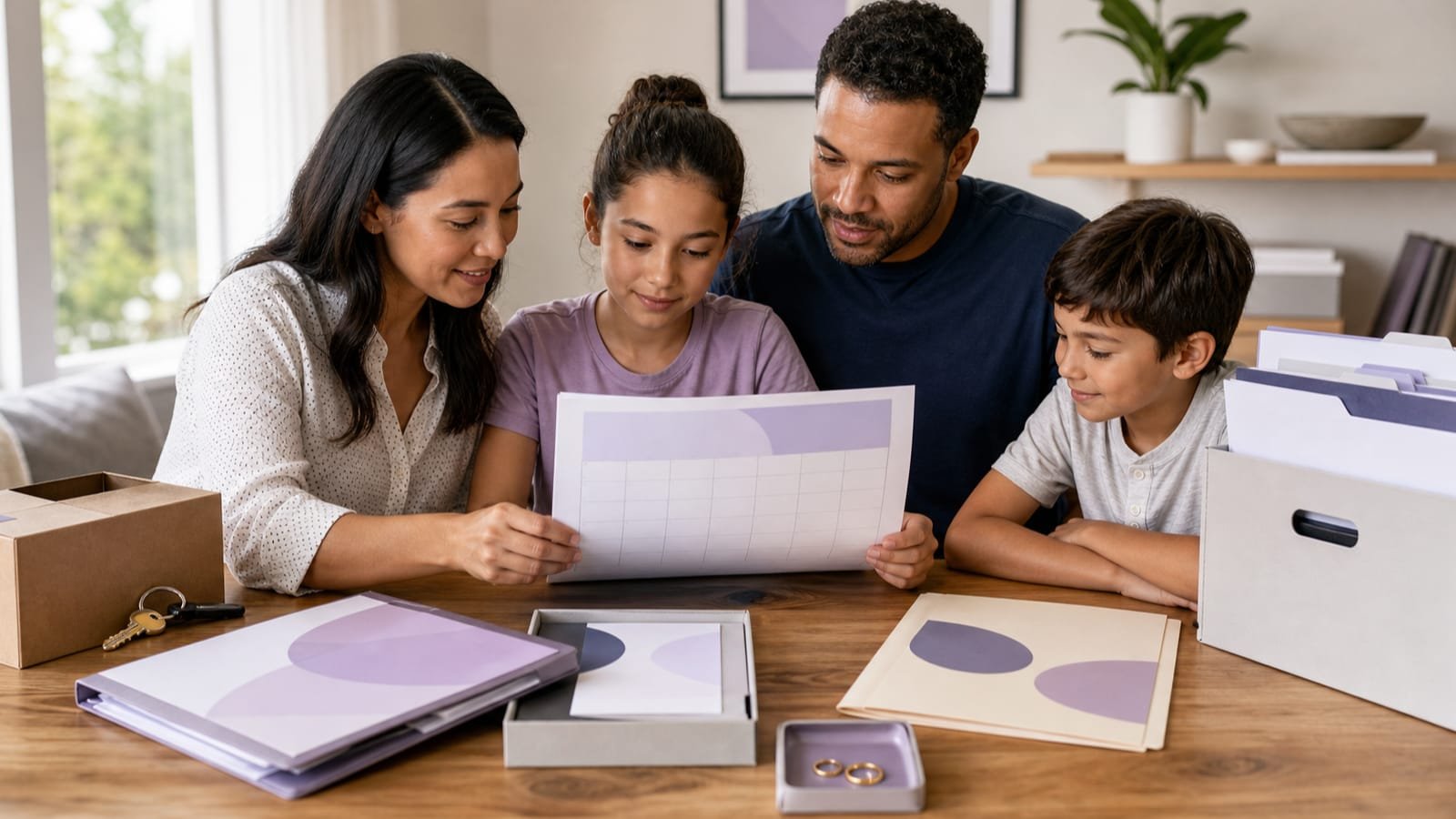 Household aligns health-plan timing with several neutral life-event records.