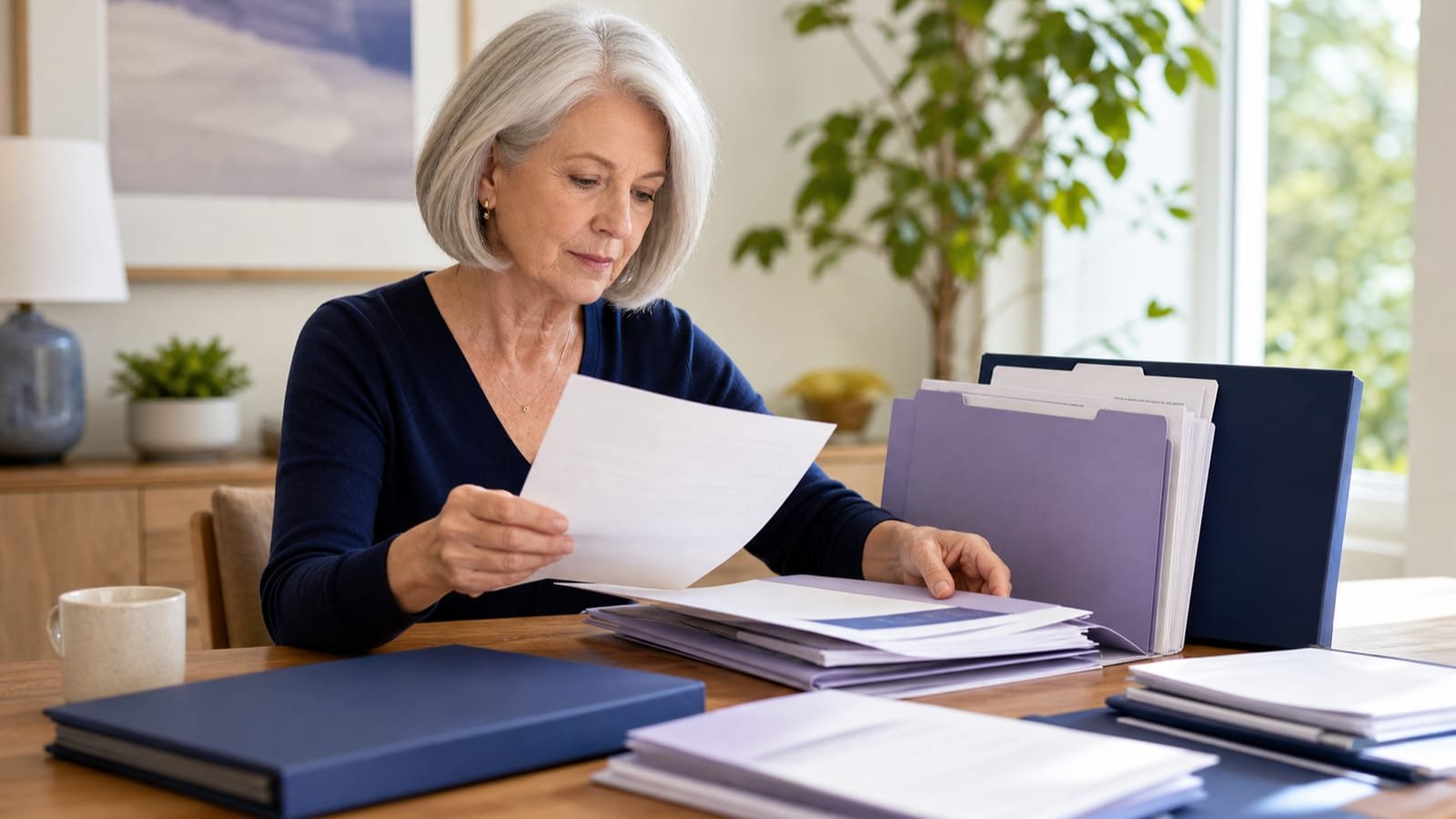 Older adult assembles income, notice, and life-change evidence for reconsideration.